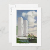 Aussicht auf die Landung und die Pylonen Postkarte (Vorne/Hinten)