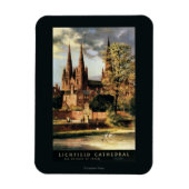 Aussicht auf die Lichfield-Kathedrale Magnet (Vertikal)