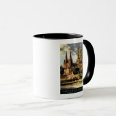 Aussicht auf die Lichfield-Kathedrale Tasse (VorderseiteRechts)