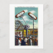 Aussicht auf die Loop-o-Flugzeug-Fahrt Nr. 2 Postkarte (Vorderseite)