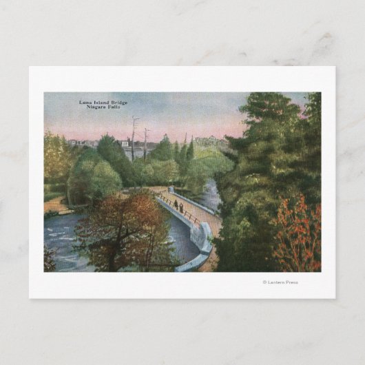 Aussicht auf die Luna Island Bridge Postkarte (Vorderseite)