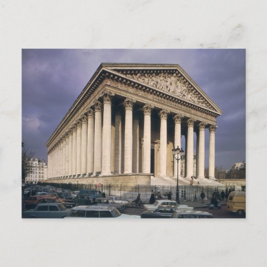 Aussicht auf die Madeleine-Fassade Postkarte (Vorderseite)