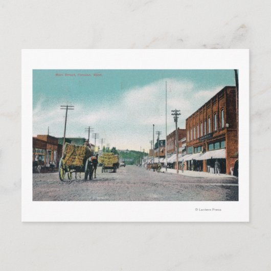 Aussicht auf die Main StreetPalouse, WA Postkarte (Vorderseite)