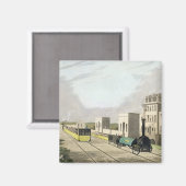 Aussicht auf die Manchester und die Liverpool-Bahn Magnet (Vorderseite/Rückseite)