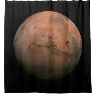 Aussicht auf die Mars (Marslandschaft) (NASA) Duschvorhang