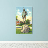 Aussicht auf die Massasoit Statue Nr. 2 Leinwanddruck (Insitu (Holzboden))