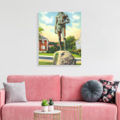 Aussicht auf die Massasoit Statue Nr. 2 Leinwanddruck (Insitu (Wohnzimmer))