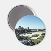 Aussicht auf die Maya-Ruinen, Tulum Magnet (Vorderseite/Rückseite)