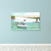 Aussicht auf die Meerjungfrau Leinwanddruck (Insitu (Holzboden))