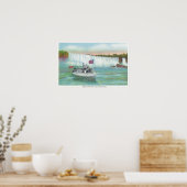 Aussicht auf die Meerjungfrau Poster (Küche)