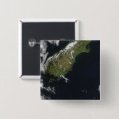 Aussicht auf die meisten südlichen Inseln Neuseela Button (Vorne & Hinten)