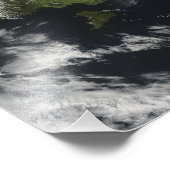 Aussicht auf die meisten südlichen Inseln Neuseela Fotodruck (Ecke)