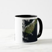 Aussicht auf die meisten südlichen Inseln Neuseela Tasse (VorderseiteRechts)