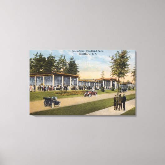 Aussicht auf die Menagerie des Wald Park Leinwanddruck (Vorderseite)