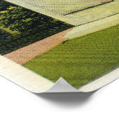 Aussicht auf die minutiöse Statue des Mannes Poster (Ecke)