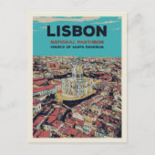 Aussicht auf die Nationale Pantheon-Illustration v Postkarte (Vorderseite)