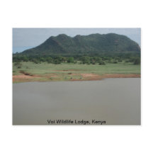 Aussicht auf die Natur von der Voi wildlife Lodge