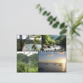 Aussicht auf die Nature Isle Post Card Postkarte (Stehend Vorderseite)