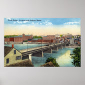 Aussicht auf die Nordbrücke Poster (Vorne)
