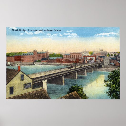 Aussicht auf die Nordbrücke Poster (Vorne)
