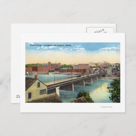 Aussicht auf die Nordbrücke Postkarte (Vorne/Hinten)