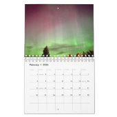 Aussicht auf die Nordlichter / drei / Kalender (Feb 2026)