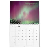 Aussicht auf die Nordlichter / eine / Kalender (Feb 2027)