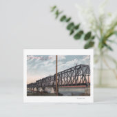 Aussicht auf die Nordpazifikbrücke Postkarte (Stehend Vorderseite)