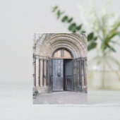 Aussicht auf die Nordtür der Kathedrale von Durham Postkarte (Stehend Vorderseite)