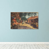 Aussicht auf die Olvera St. (El Paso de Los Angele Leinwanddruck (Insitu (Holzboden))