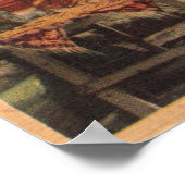 Aussicht auf die Olvera St. (El Paso de Los Angele Poster (Ecke)