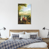 Aussicht auf die Orangerie in Versailles nach 1697 Leinwanddruck (Insitu (Schlafzimmer))