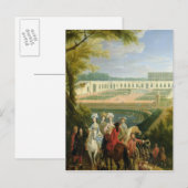 Aussicht auf die Orangerie in Versailles nach 1697 Postkarte (Vorne/Hinten)