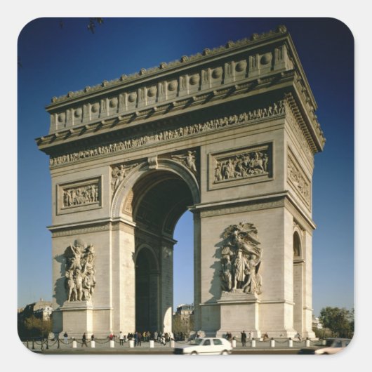 Aussicht auf die Ostfassade, abgeschlossen 1806-86 Quadratischer Aufkleber (Vorderseite)