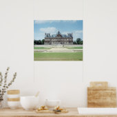 Aussicht auf die Ostfassade des Chateau de Maisons Poster (Küche)