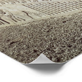 Aussicht auf die Osttreppe des Apadana Poster (Ecke)