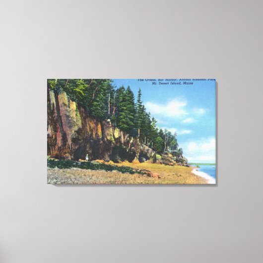 Aussicht auf die Ovens im Bar Harbour Leinwanddruck (Vorderseite)