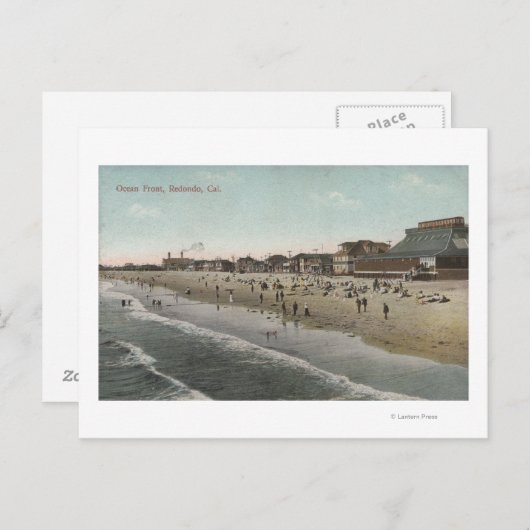 Aussicht auf die Ozeanfront Postkarte (Vorne/Hinten)