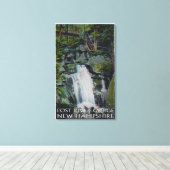 Aussicht auf die Paradiesfälle Leinwanddruck (Insitu (Holzboden))