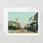 Aussicht auf die Pazifikstraße Santa Cruz, CA Postkarte (Vorne/Hinten)