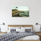 Aussicht auf die Peaks Island und den Pair Tree Leinwanddruck (Insitu (Schlafzimmer))