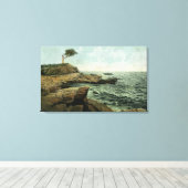 Aussicht auf die Peaks Island und den Pair Tree Leinwanddruck (Insitu (Holzboden))