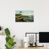 Aussicht auf die Peaks Island und den Pair Tree Poster (Heimbüro)