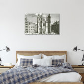 Aussicht auf die Peterskirche Leinwanddruck (Insitu (Schlafzimmer))