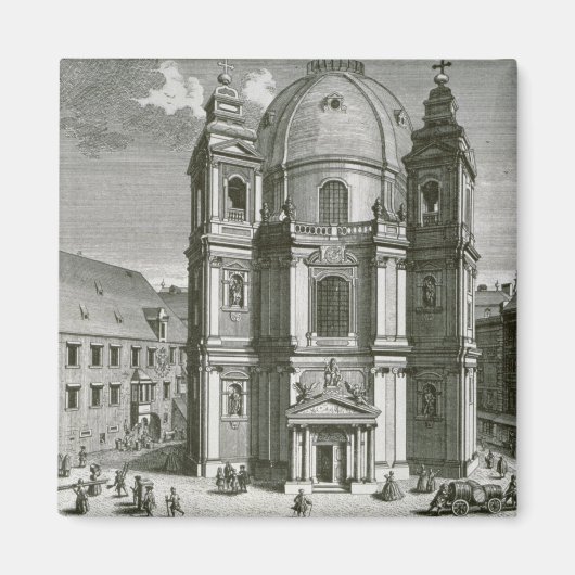 Aussicht auf die Peterskirche Magnet (Vorne)