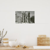 Aussicht auf die Peterskirche Poster (Küche)