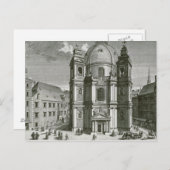 Aussicht auf die Peterskirche Postkarte (Vorne/Hinten)