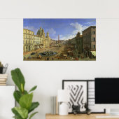 Aussicht auf die Piazza Navona, Rom Poster (Heimbüro)