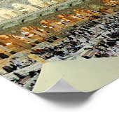 Aussicht auf die Pilger von Hajj auf der Kaaba, Me Poster (Ecke)