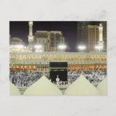 Aussicht auf die Pilger von Hajj auf der Kaaba, Me Postkarte (Vorderseite)